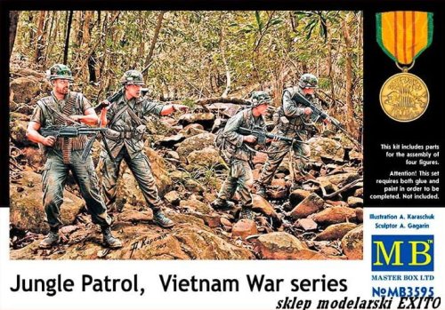 Przejdź do produktu MASTER BOX 3595 - 1:35 Jungle Patrol - Vietnam War series