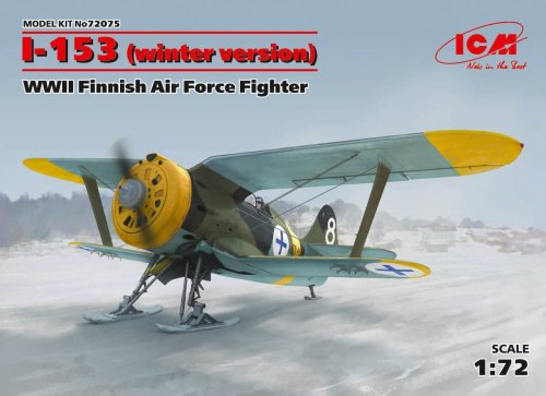 Przejdź do produktu ICM 72075 - 1:72 I-153 WWII Finnish Air Force Fighter (winter version)