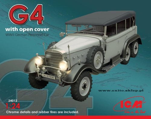 Przejdź do produktu ICM 24012 - 1:24 Typ G4 with open cover WWII German Personnel Car