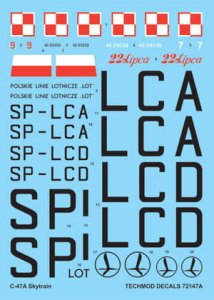 TECHMOD 72147 - 1:72 C-47A Skytrain