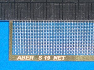 ABER S19  - Net with interlaced mesh 0,5 x 0,5 mm - 75 x 42mm