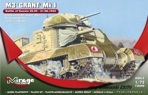 Przejdź do produktu MIRAGE 728008 - 1:72 M3 Grant Mk.I - Battle of Gazala 1942