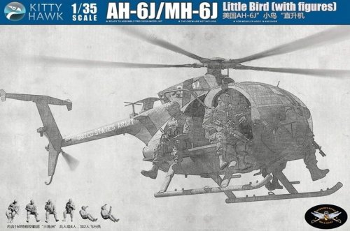 Przejdź do produktu KITTY HAWK 50004 - 1:35 AH-6J / MH-6J Little Bird w/ figures