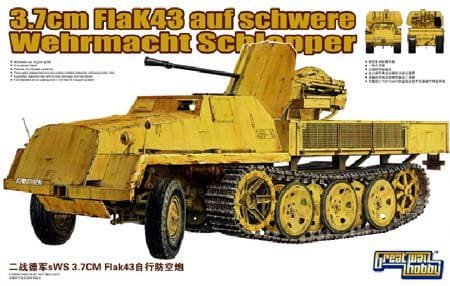 Przejdź do produktu GREAT WALL HOBBY 3516 - 1:35 3.7cm FlaK43 auf schwere Wehrmacht Schlepper