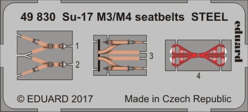 Przejdź do produktu EDUARD 49830 - 1:48 Su-17 M3/M4 seatbelts - Steel