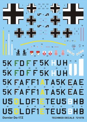 Przejdź do produktu TECHMOD 72107 - 1:72 Dornier Do-17 Z-2