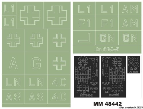 Przejdź do produktu MONTEX MM48442 - 1:48 Junkers Ju-88A-5