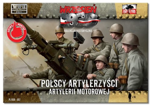 Przejdź do produktu FIRST TO FIGHT 057 -  Wrzesień 1939 - 1:72 Polscy artylerzyści artylerii motorowej - Gazetka w zestawie z figurkami