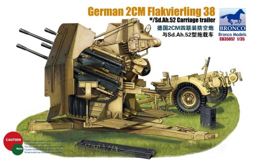 Przejdź do produktu BRONCO CB 35057 - 1:35 2cm Flakvierling 38 w/trailer