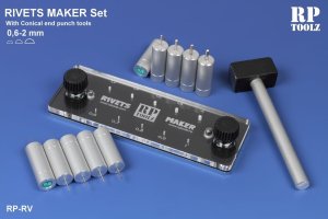 RP TOOLZ RPRV - Zestaw do wykonywania nitów 0,6-2,0 mm