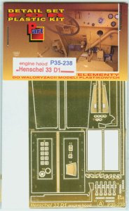 PART P35238 - 1:35 Henschel 33 D1 engine hood