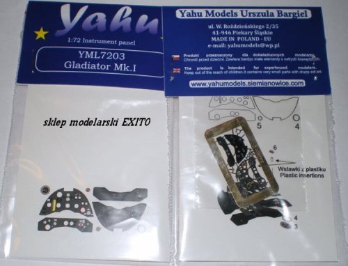 Przejdź do produktu YAHU YML7203 - 1:72 Gloster Gladiator Mk.I tablica przyrządów