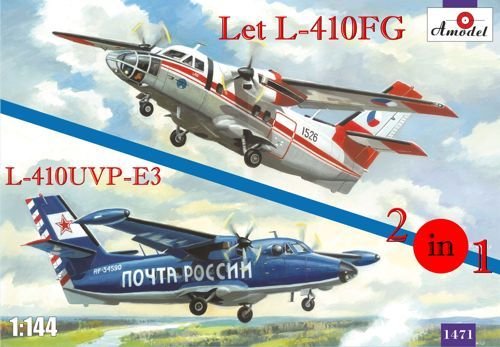 Przejdź do produktu AMODEL 1471 - 1:144 Let L-410FG & L-410UVP-E3 Czechoslovakia, Russian