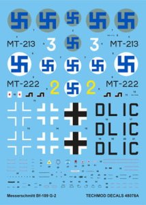 TECHMOD 48078 - 1:48 Messerschmitt Bf-109G-2 w/masks