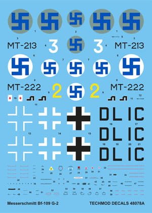 Przejdź do produktu TECHMOD 48078 - 1:48 Messerschmitt Bf-109G-2 w/masks