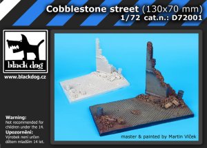 BLACK DOG D72001 - 1:72 Cobblestone street (130x70 mm) - base