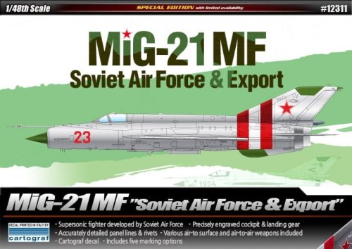 Przejdź do produktu ACADEMY 12311 - 1:48 MiG-21MF Soviet Air Force & Export