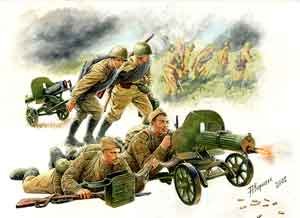 Przejdź do produktu ZVEZDA 3584 - 1:35 Soviet Machineguns with Crew WWII