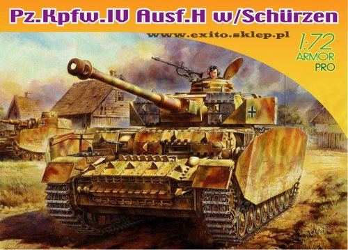Przejdź do produktu DRAGON 7497 - 1:72 Pz.Kpfw.IV Ausf.H w/ Schurzen