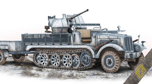 Przejdź do produktu ACE 72573 - 1:72 3,7cm Flak 36 auf Fahrgestell mZgKw 5t Sd.Kfz.6/2