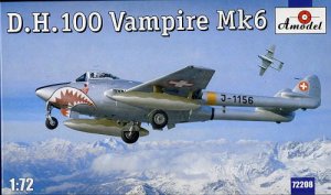 AMODEL 72208 - 1:72 D.H.100 Vampire Mk.6