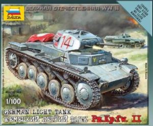 ZVEZDA 6102 - 1:100 German Light Tank Pz.Kpfw II