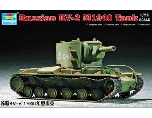 Przejdź do produktu TRUMPETER 07235 - 1:72 Soviet KV-2 M1940 tank