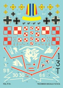 TECHMOD 72141 - 1:72 PZL P.7
