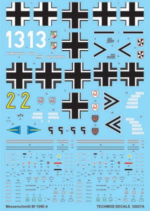 Przejdź do produktu TECHMOD 32027 - 1:32 Messerschmitt Bf-109 E-4 w/masks