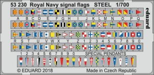 EDUARD 53230 - 1:700 Royal Navy signal flags - Steel