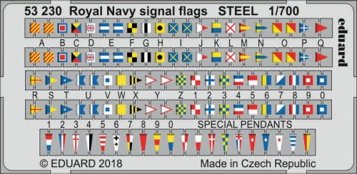 Przejdź do produktu EDUARD 53230 - 1:700 Royal Navy signal flags - Steel
