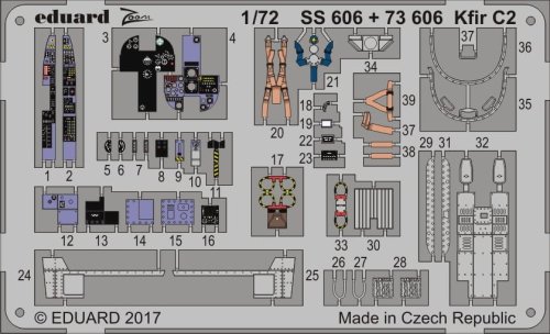 Przejdź do produktu EDUARD SS606 - 1:72 Kfir C2