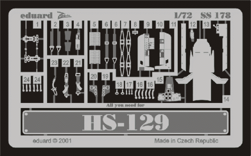 Przejdź do produktu EDUARD SS178 - 1:72 Hs 129