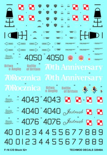 Przejdź do produktu TECHMOD 32046 - 1:32 F-16C/D