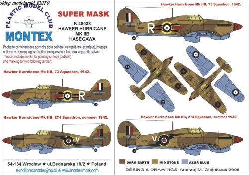 Przejdź do produktu MONTEX K48038 - 1:48 Hawker Hurricane Mk.IIB