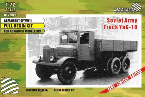 Przejdź do produktu ZEBRANO 72006 - 1:72 YaG-10 Soviet Army Truck