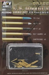 AFV CLUB AG 35040 - 1:35 Bofors 40mm Ammo - Brass