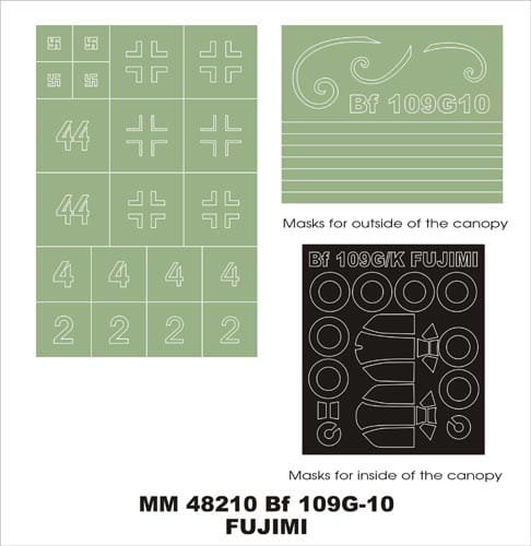 Przejdź do produktu MONTEX MM48210 - 1:48 Messerchmitt Bf-109 G-10