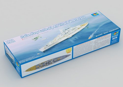 Przejdź do produktu TRUMPETER 05779 - 1:700 Italian Navy Battleship RN Vittorio Veneto 1940