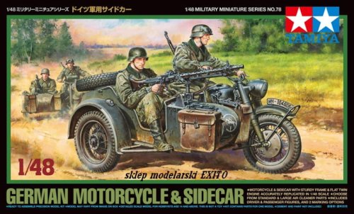 Przejdź do produktu TAMIYA 32578 - 1:48 German Motorcycle & Sidecar