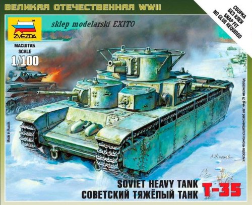 Przejdź do produktu ZVEZDA 6203 - 1:100 Soviet heavy tank T-35