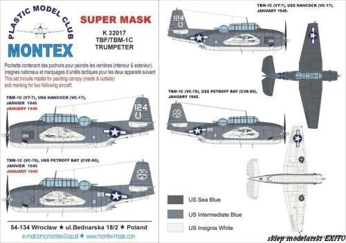 Przejdź do produktu MONTEX K32017 - 1:32 TBF-1 C Avenger