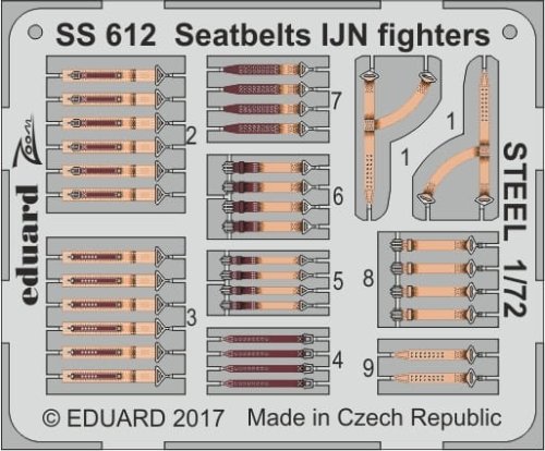 Przejdź do produktu EDUARD SS612 - 1:72 Seatbelts IJN fighters - Steel