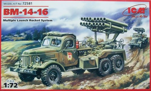 Przejdź do produktu ICM 72581 - 1:72 BM-14-16, Multiple Launch Rocket System on ZiL-157 base