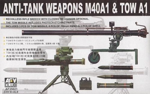 Przejdź do produktu AFV CLUB 35021 - 1:35 Anti-Tank Weapons M40A1 & TOW A1