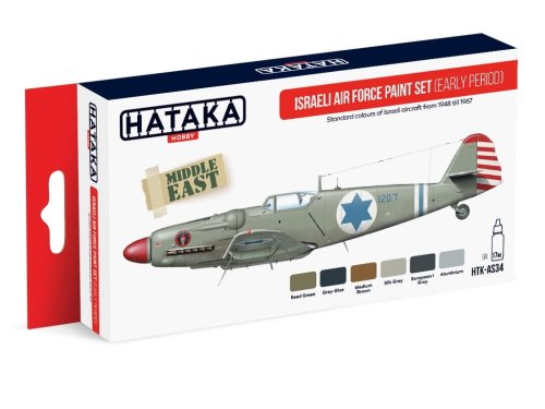 Przejdź do produktu HATAKA AS34 - Zestaw farb Israeli Air Force early period