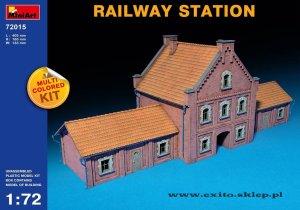 MINIART 72015 - 1:72 Railway Station - multicolored kit