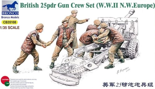 Przejdź do produktu BRONCO CB 35108 - 1:35 25 pdr Gun Crew Set