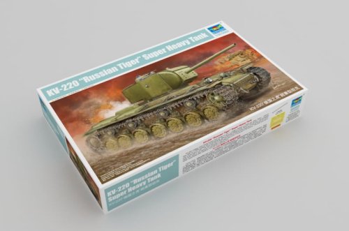 Przejdź do produktu TRUMPETER 05553 - 1:35 KV-220 Russian Tiger Super Heavy Tank