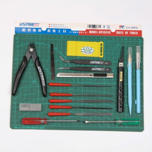 Przejdź do produktu U-STAR UA90076 - Zestaw narzędzi modelarskich wraz z matą do cięcia - Modeling Tool Set 18 in 1